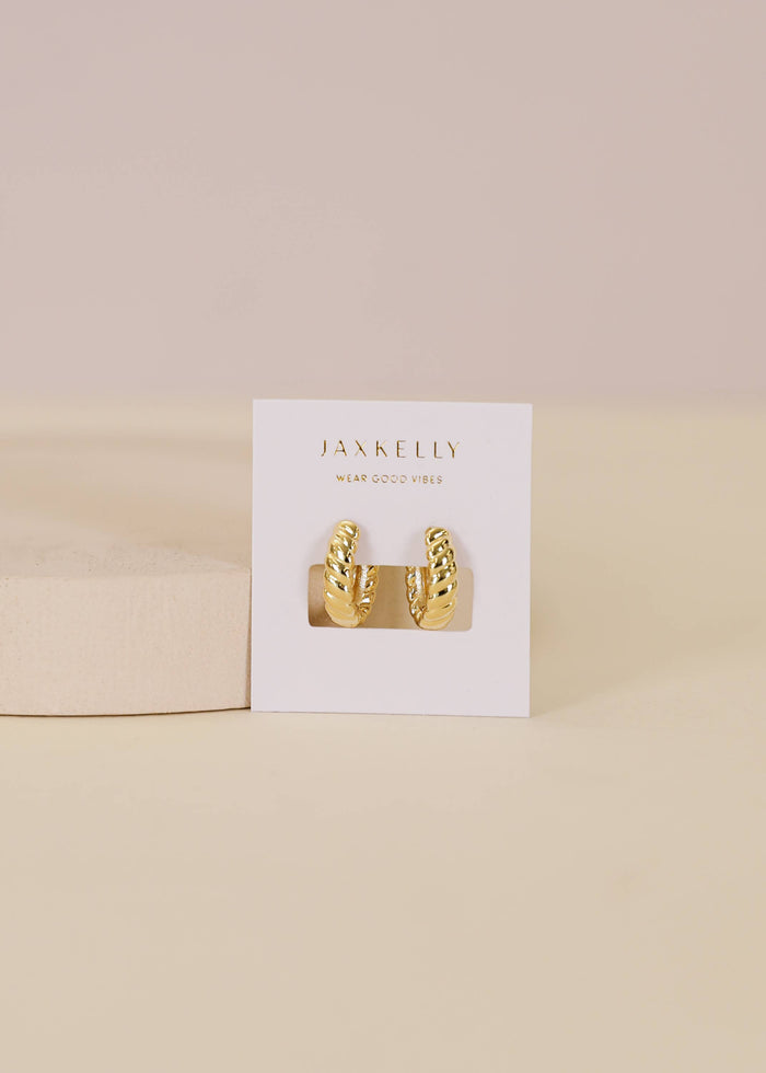 Earrings-Small Channel Hoop