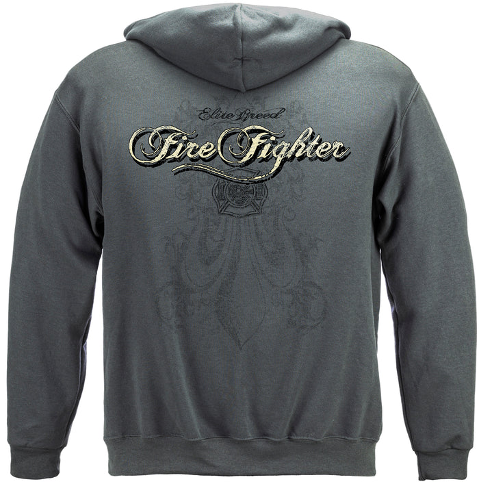 Elite Breed Elite Firefighter hooded sweatshirt fire department IAFF fire rescue first responder