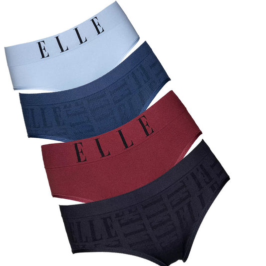 Elle Lingerie Seamless 4 Pack Bikini Brief