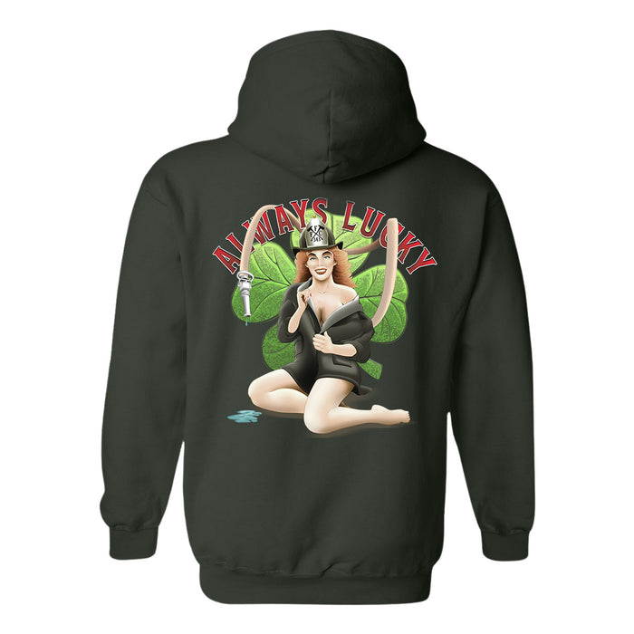 Always Lucky hoodie for firefighters – FFC 343 Irish-themed gear