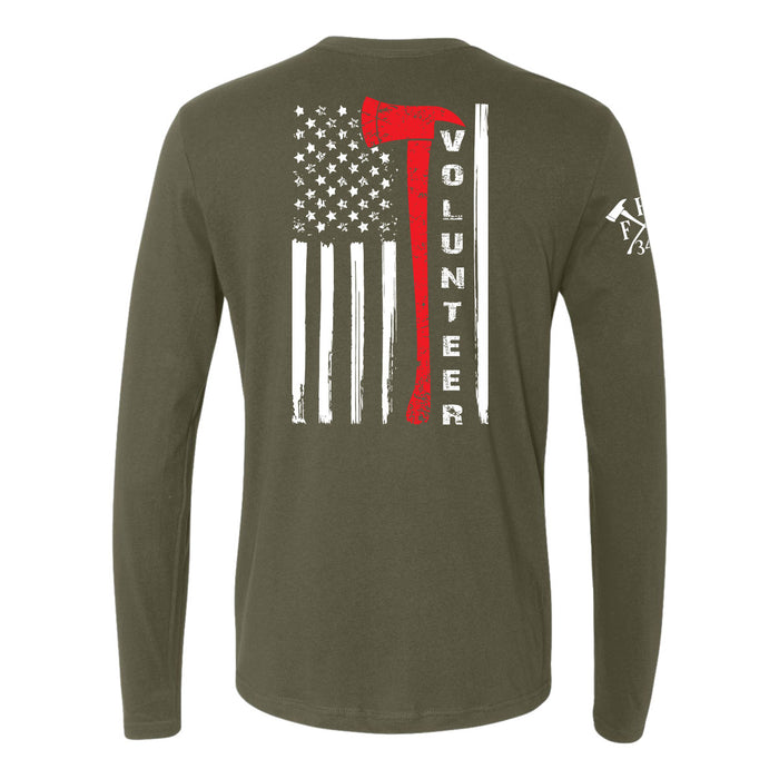Flag axe graphic shirt for firefighters