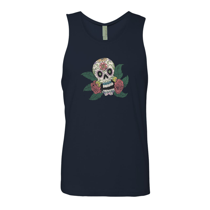FFC 343 Maltese Sugar Skull Men's Tank Top firefighter fire department Day of the Dead maltese