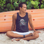 FFC 343 Maltese Sugar Skull Men's Tank Top firefighter fire department Day of the Dead maltese