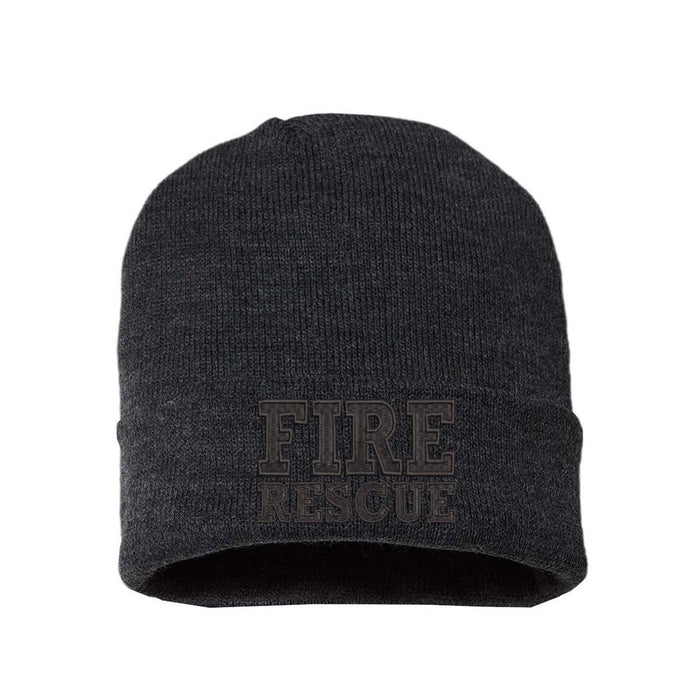 Fire Rescue Blackout Beanie, cuffed and designed for cold weather