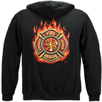Firefighter Classic Fire Maltese hooded sweatshirt fire department IAFF fire rescue first responder