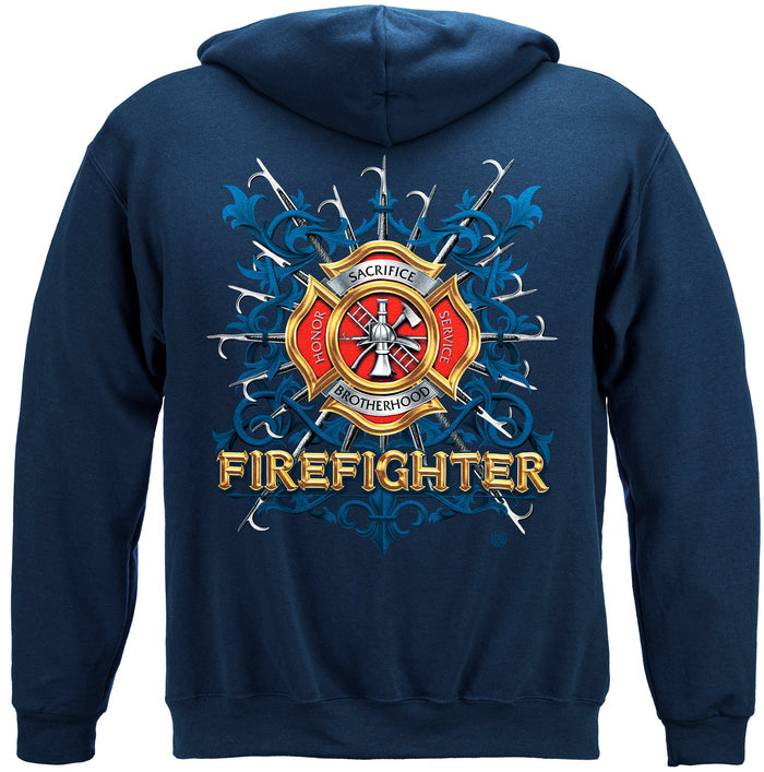 Firefighter Pikes hooded sweatshirt fire department IAFF fire rescue first responder apparel