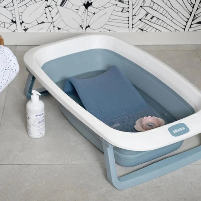 Foldable Baby Bathtub for Travel & Small Spaces – Baltic Blue