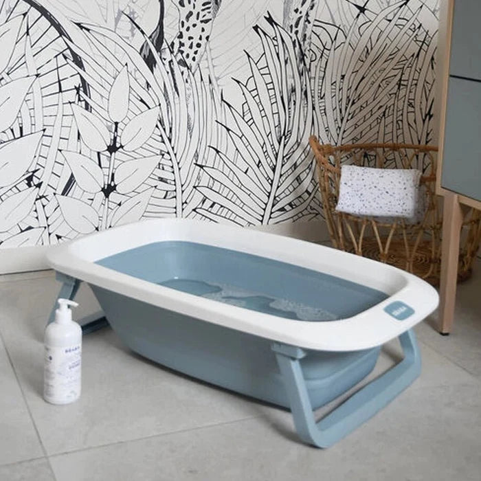 Foldable Baby Bathtub for Travel & Small Spaces – Baltic Blue