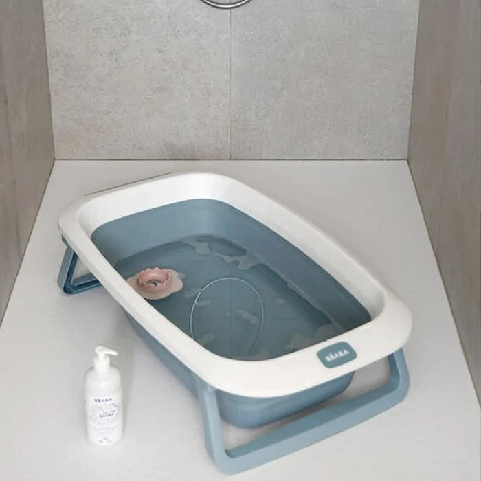 Foldable Baby Bathtub for Travel & Small Spaces – Baltic Blue