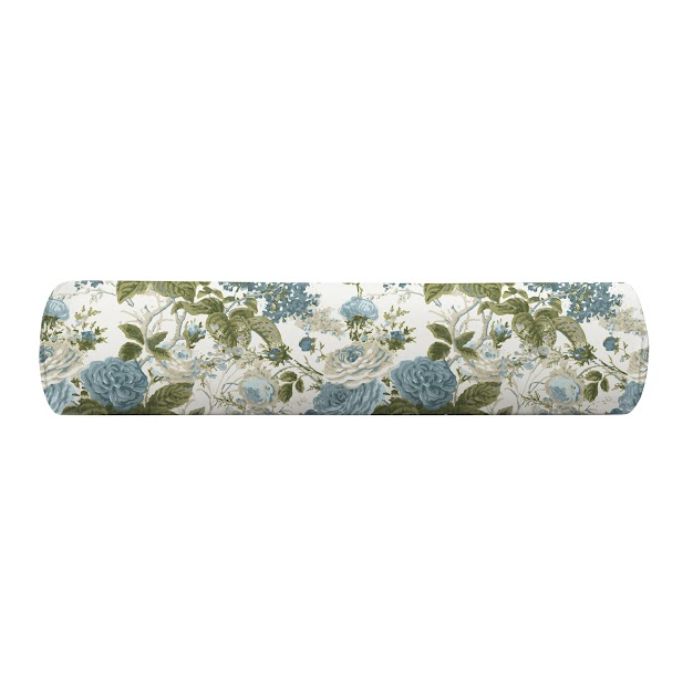 Georgia in Blue Green Bolster Pillow Cover