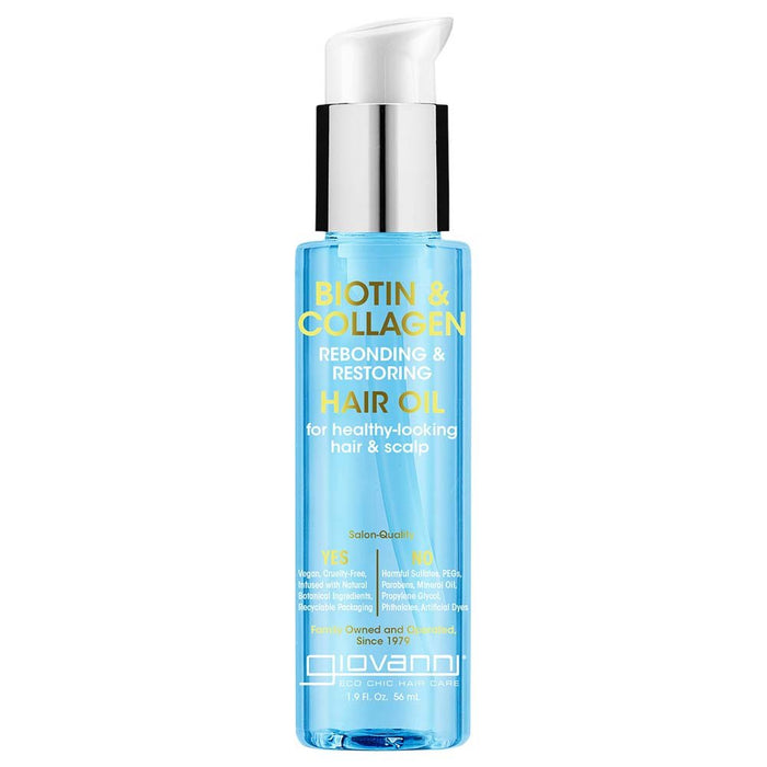 Giovanni Biotin & Collagen Rebond & Restore Hair Oil - 56ml - L'Organic