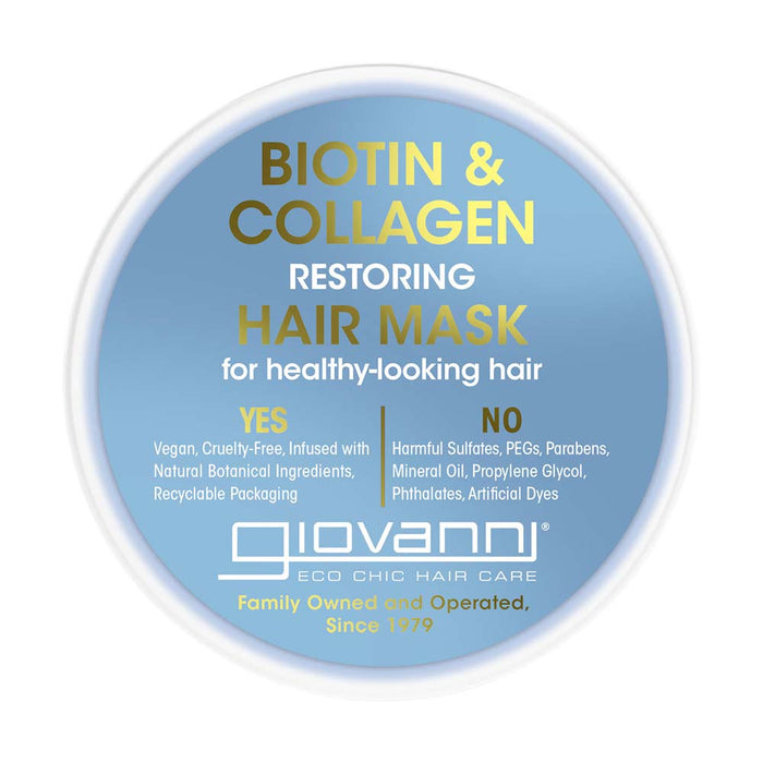 Giovanni Biotin & Collagen Restoring Hair Mask - 295ml - L'Organic
