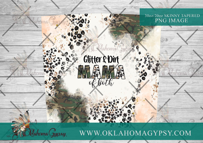 Glitter & Dirt MAMA Of Both Digital File Wraps