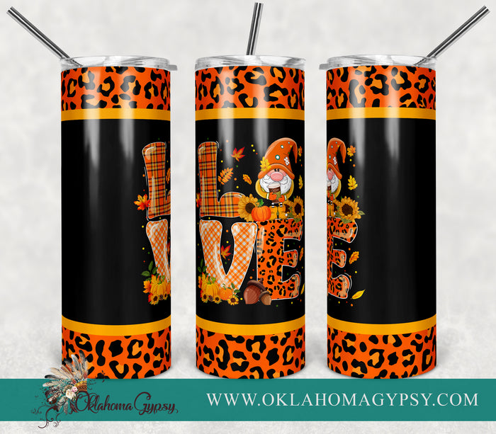 Gnome Fall LOVE Digital File Wraps