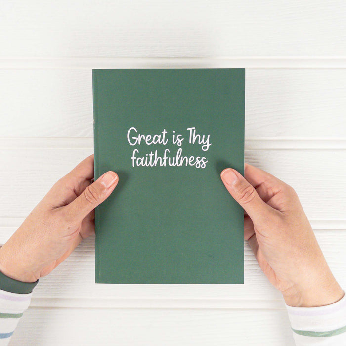 Great Is Thy Faithfulness A5 Recycled Paper Christian Notebook