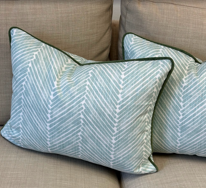 Griffin in Aqua Pillow Cover