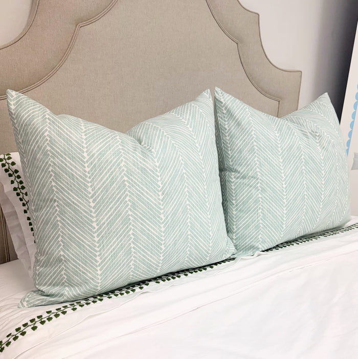 Griffin in Aqua Pillow Cover