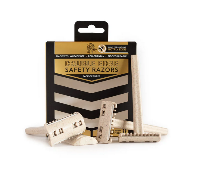 Hairy Pony Double Edge Safety Razors - 3 Pack