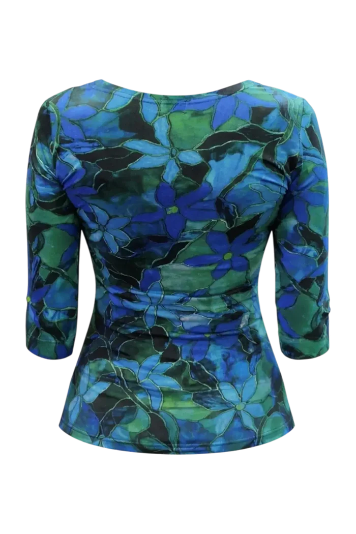 HEART BASIC SHIRT 3/4 SLEEVE TOP TPFA8 PETROL