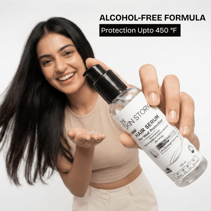 Heat Protection Hair Serum - The Skin Story -