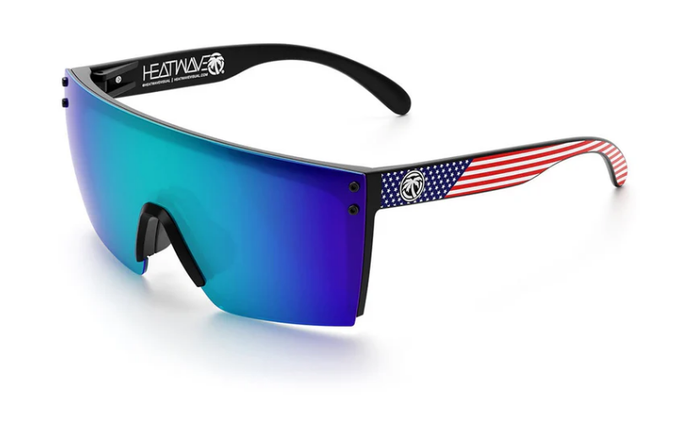 Heat Wave Lazer Face Sunglasses: Stars & Stripes USA  Z87+