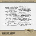 These digital scrapbooking word art embellishments by Lucky Girl Creative digital art are great for documenting your memories of house, home, family, and friends. Easily filled with your favorite color or paper to create a unique look every time. This kit is included in the House & Home Watercolor Bundle.