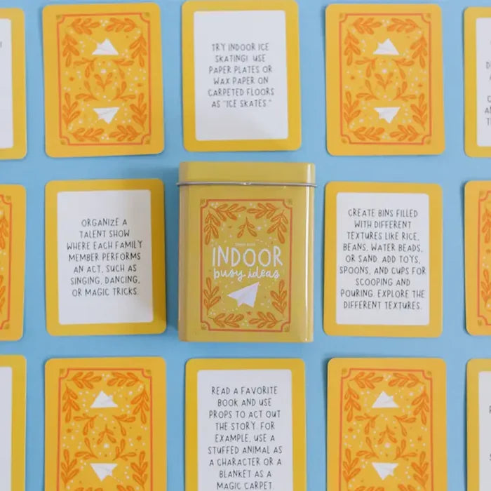 Indoor Busy Ideas Cards Deck of Cards/Storage Tin