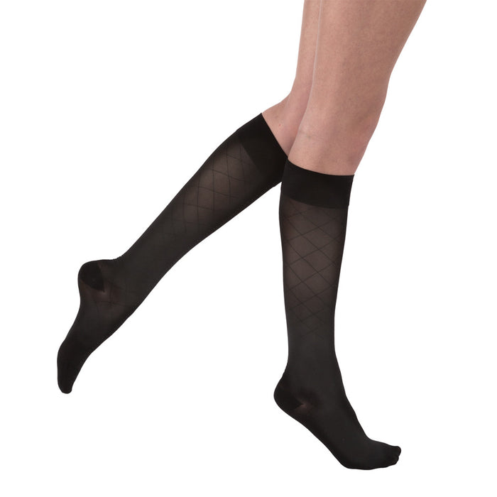 JOBST® UltraSheer Knee High Diamond Pattern 15-20mmHg