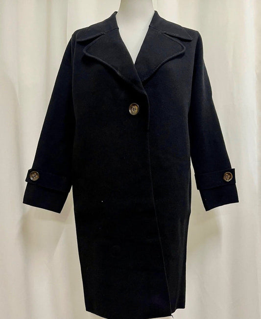 Knit Coatigan - Black