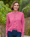 Merino Short Cardigan - Bubblegum - Country Collection