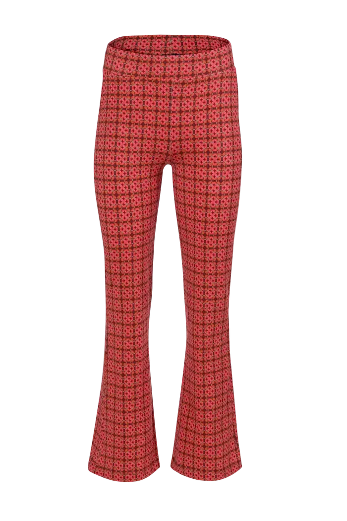 LALAMOUR LIEKE FLARED PANTS GEORGEOUS PORT TILES