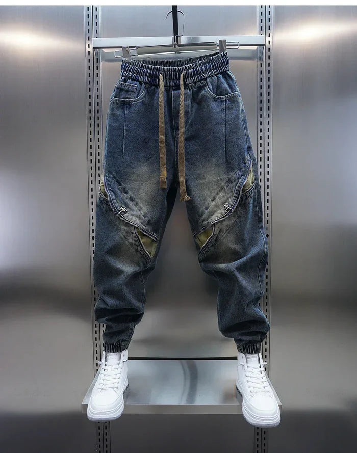 Laurent™ | Baggy Denim Pants with Waistband