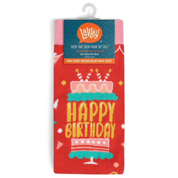Lavley - Happy Birthday (Pink) Socks