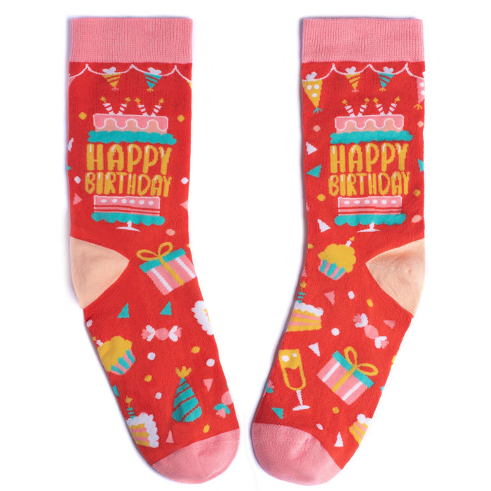 Lavley - Happy Birthday (Pink) Socks