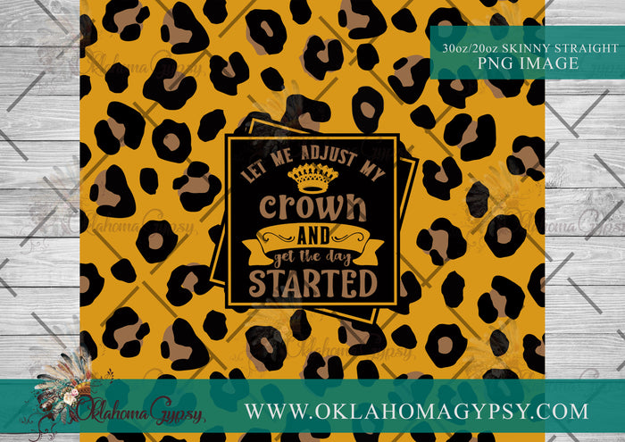 Let Me Adjust My Crown Leopard Digital File Wraps