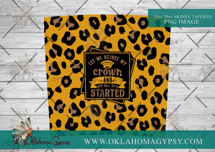 Let Me Adjust My Crown Leopard Digital File Wraps