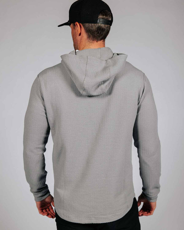 Light Gray Waffle Hoodie