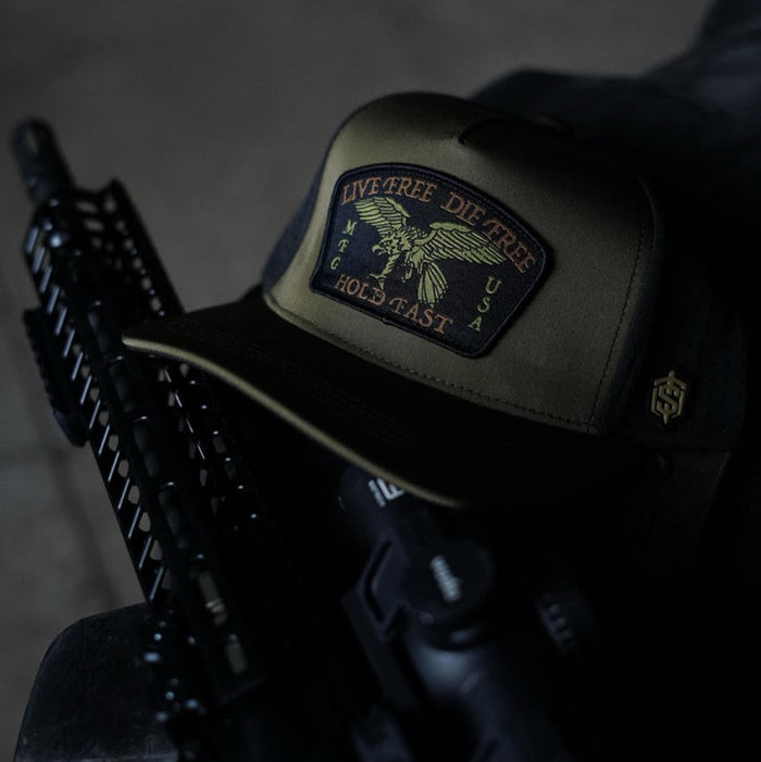 Live Free Hat - OD Green
