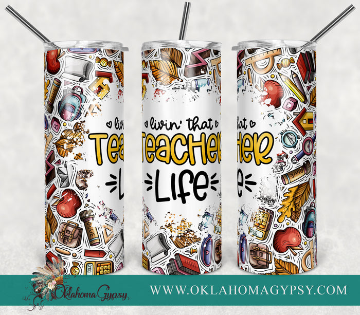 Livin' That Teacher Life Digital File Wraps