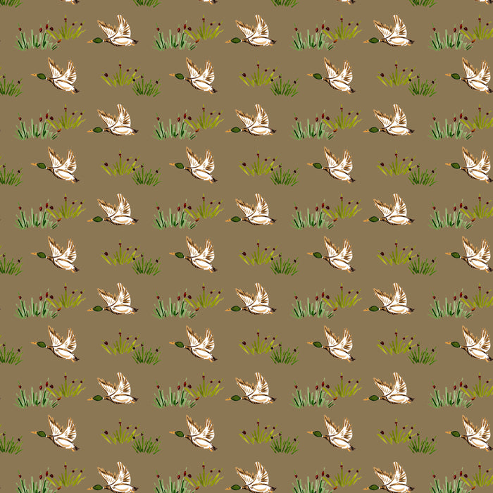 Mac in Burlap by Camilla Moss Pillow Cover
