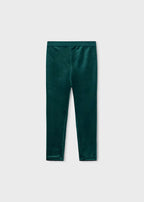 Mayoral Velvet Leggings in Water Lily