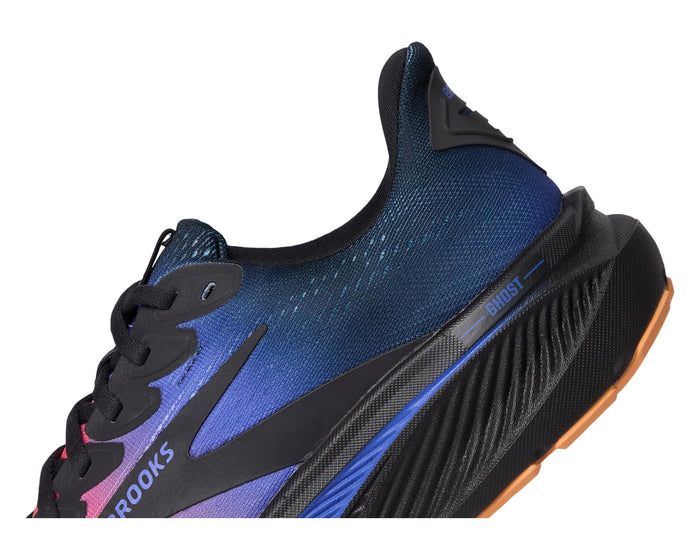 Men's Brooks Ghost 17 in Night/Blue/Papaya