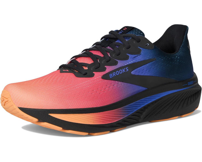 Men's Brooks Ghost 17 in Night/Blue/Papaya