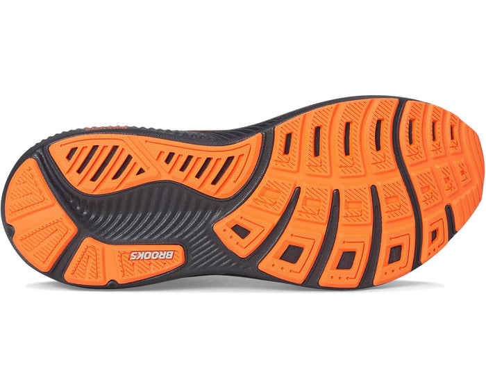 Men's Brooks Ghost 17 in Oyster/Orange
