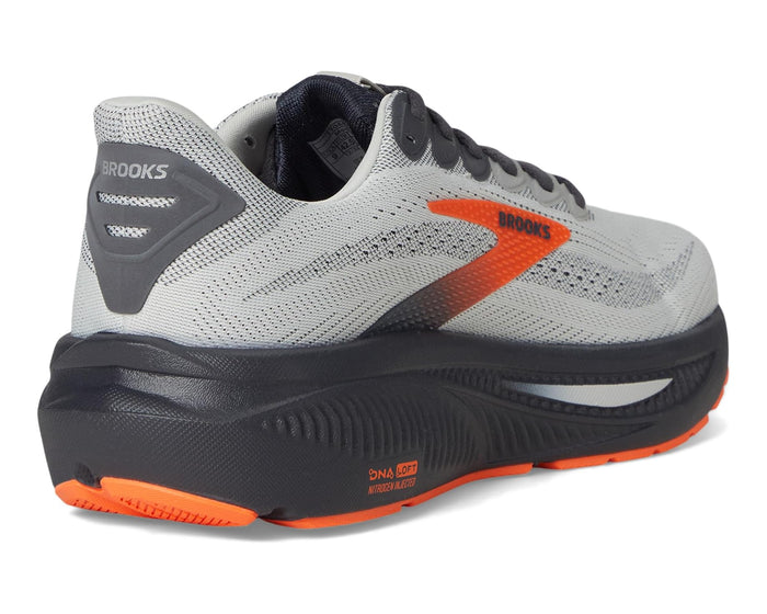 Men's Brooks Ghost 17 in Oyster/Orange
