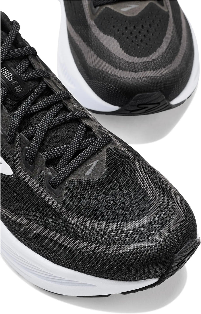 Men's Brooks Ghost 18 in Black/White
