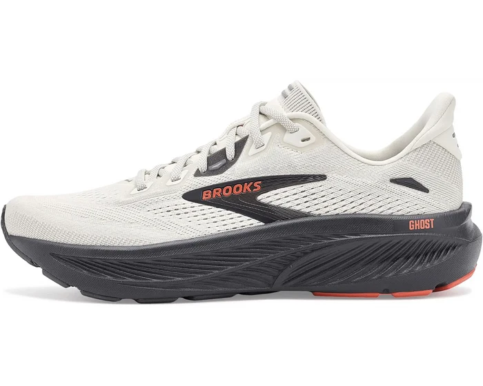 Men's Brooks Ghost 18 in Coconut/Pearl/Tigerlily