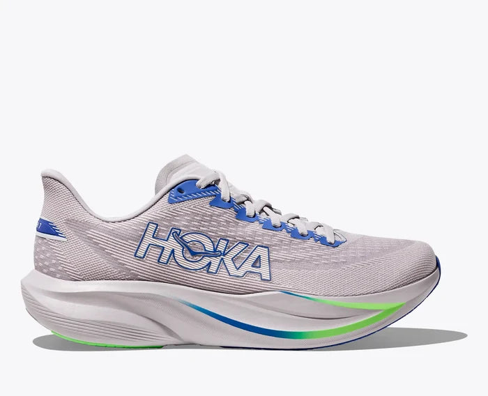 Men's HOKA Mach 7 in Ash Grey/Cobalt Blue
