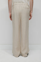 Men's Sila Linen Trouser in Stone