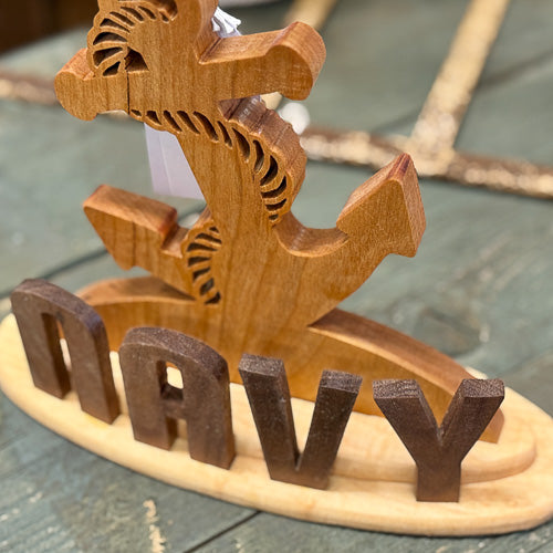 Military Carved Desk Sitter